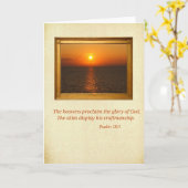 詩編19:1注 カード (黄色い花)