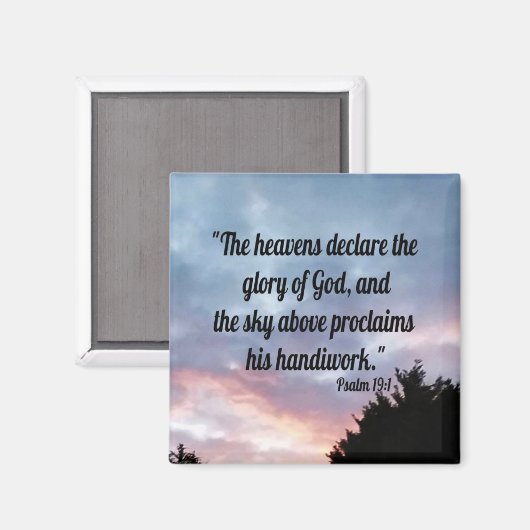 詩編19:1 マグネット (正面/裏面)