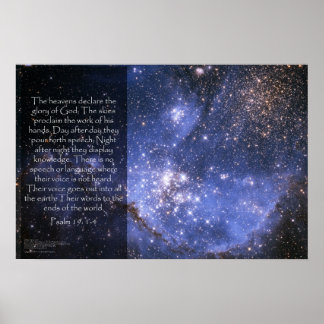 詩編19:1-4 ポスター