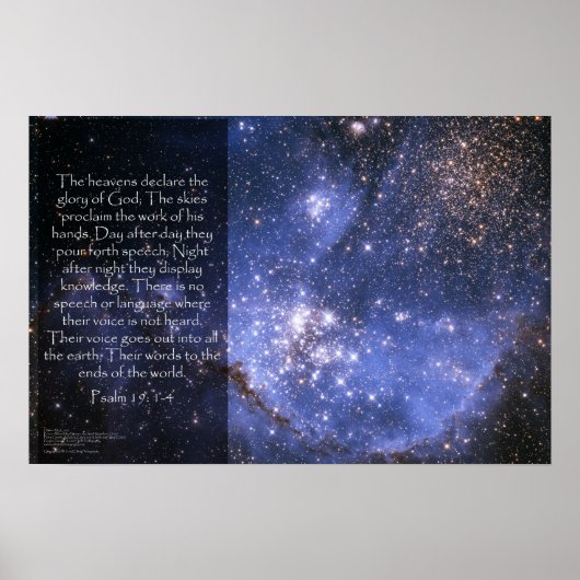 詩編19:1-4 ポスター (正面)