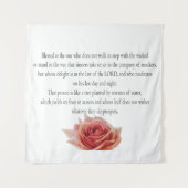 詩編1、昼と夜、水の流れ、 タペストリー (正面)