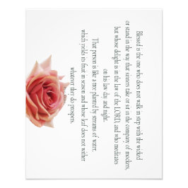 詩編1、昼と夜、水の流れ、 フォトプリント           