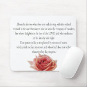 詩編1、昼と夜、水の流れ、 マウスパッド (マウス)