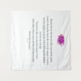 詩編1、花、 タペストリー