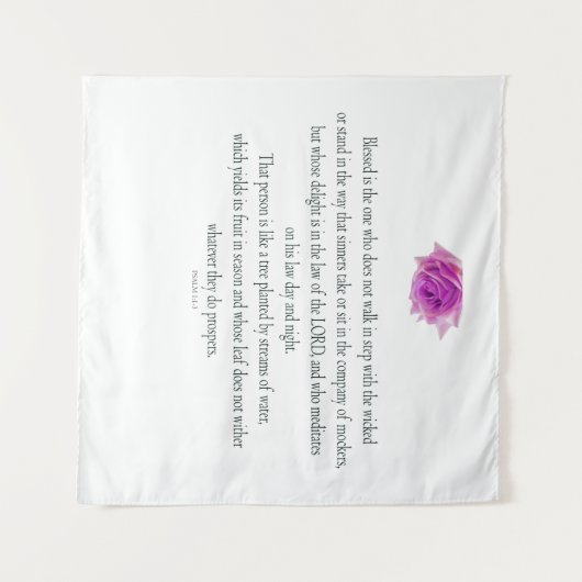 詩編1、花、 タペストリー (正面(横))