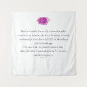 詩編1、花、 タペストリー (正面)