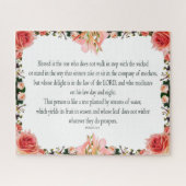 詩編1、邪悪な者と一緒に歩くな。 ジグソーパズル (横)