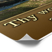 詩編1:19クリスチャンのポスター ポスター (角)