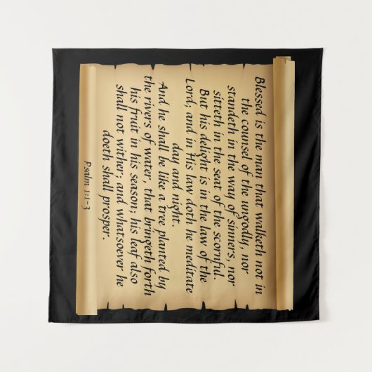 詩編1:1-3 タペストリー (正面(横))