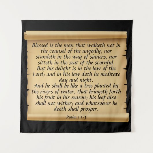 詩編1:1-3 タペストリー (正面)