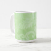 詩編1:3木ストリームズグリーンペイズリー コーヒーマグカップ (正面左)
