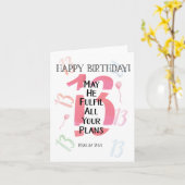 詩編20:4 13誕生日クリスチャン・カード カード (黄色い花)