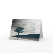 詩編23グリーティングツリーやる気を起こさせるブルー山