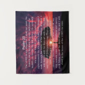 詩編23サンセットツリー タペストリー (正面)