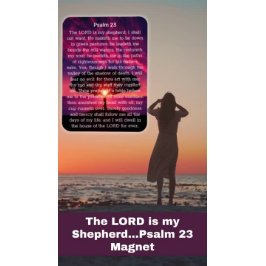 詩編23サンセットツリー マグネット