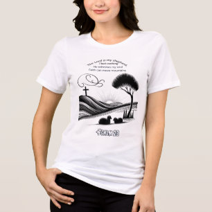 詩編23シェパードズグレースデザイン トライブレンドTシャツ