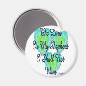 詩編23ハート マグネット (正面/裏面)