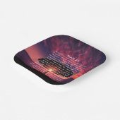 詩編23バイブルサンセットシルエットツリー ペーパープレート (傾斜あり)