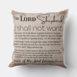 詩編23バイブル聖なる書物、 経典ヴィンテージ紙 クッション