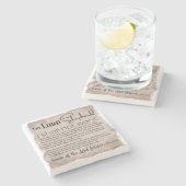 詩編23バイブル聖なる書物、 経典ヴィンテージ紙 ストーンコースター (横)