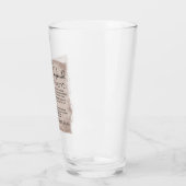 詩編23バイブル聖なる書物、 経典ヴィンテージ紙 タンブラーグラス (左)