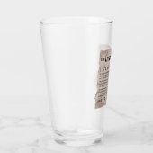 詩編23バイブル聖なる書物、 経典ヴィンテージ紙 タンブラーグラス (右)