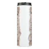 詩編23バイブル聖なる書物、 経典ヴィンテージ紙 タンブラー (裏面)