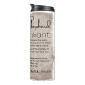 詩編23バイブル聖なる書物、 経典ヴィンテージ紙 タンブラー (回転右)