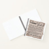 詩編23バイブル聖なる書物、 経典ヴィンテージ紙 ノートブック (内部)