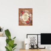 詩編23バイブル聖なる書物、 経典文字動揺してウッド ポスター (ホームオフィス)