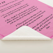 詩編23ピンクシェラ縁どパブランケット シェルパブランケット (3/4)