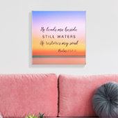 詩編23ピンクビーチ キャンバスプリント (インサイチュ (リビング))