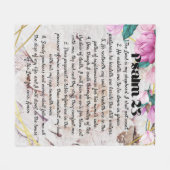 詩編23フローラフリースブランケット フリースブランケット (正面(横))