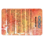 詩編23ブロンズ赤テクスチャーロードは私の羊飼いだ マグネット (横)