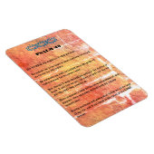 詩編23ブロンズ赤テクスチャーロードは私の羊飼いだ マグネット (右側)