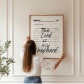 詩編23ミニマル聖なる書物、 経典ポスター ポスター