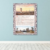 詩編23ヴィンテージ キャンバスプリント (インサイチュ (ウッドフロア))