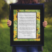 詩編23主は私の羊飼いKJVひまわりポスター ポスター