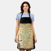 詩編23子羊 エプロン (着用した状態)