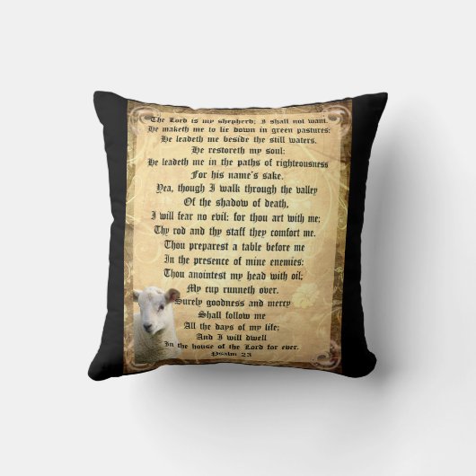 詩編23子羊 クッション (裏面)
