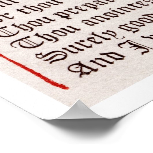 詩編23平方 ポスター (角)