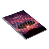 詩編23強度 |夕日 ノートブック (右側)