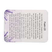 詩編23紫の水彩野花 マグネット (横)