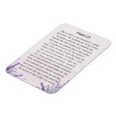 詩編23紫の水彩野花 マグネット (左側)