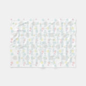 詩編23聖なる書物、 経典インスパイア フリースブランケット (正面(横))