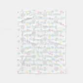 詩編23聖なる書物、 経典インスパイア フリースブランケット (正面)