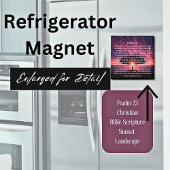 詩編23聖句サンセットツリー マグネット