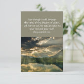 詩編23聖書聖なる書物、 経典メモリアルクリスチャン 招待状 (スタンド正面)