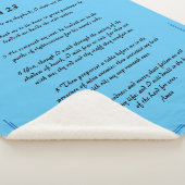 詩編23青縁ど シェルパブランケット (3/4)