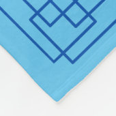 詩編23青縁ど  フリースブランケット (角)